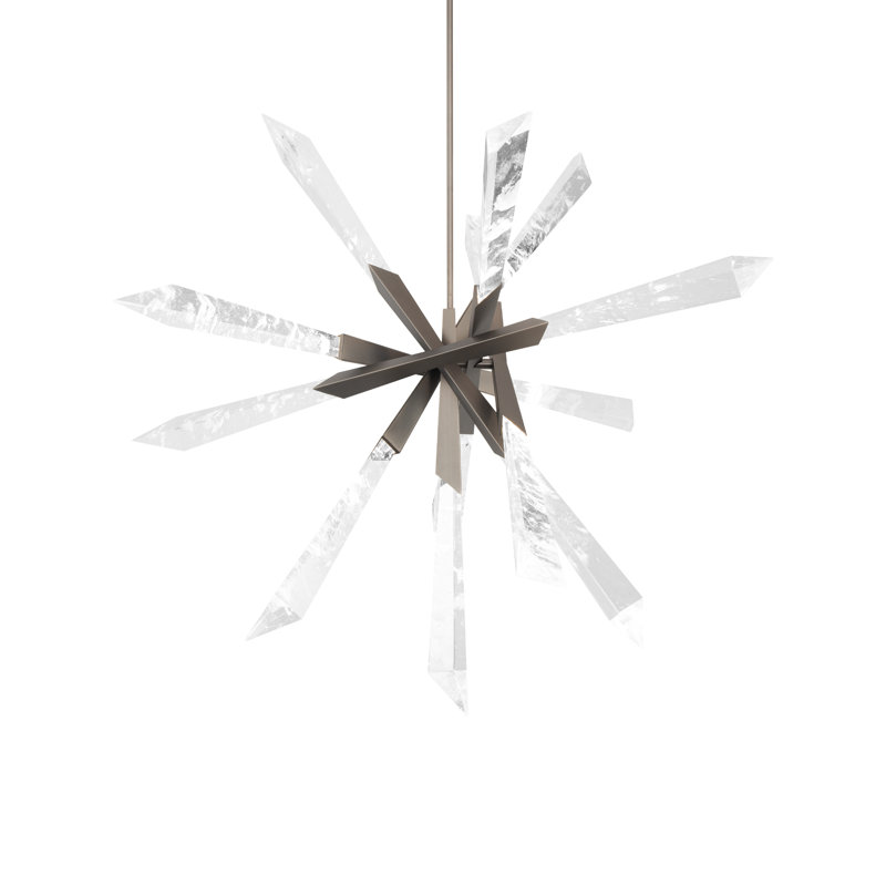 Solitude 1 - Light LED Chandelier, Antique Nickel