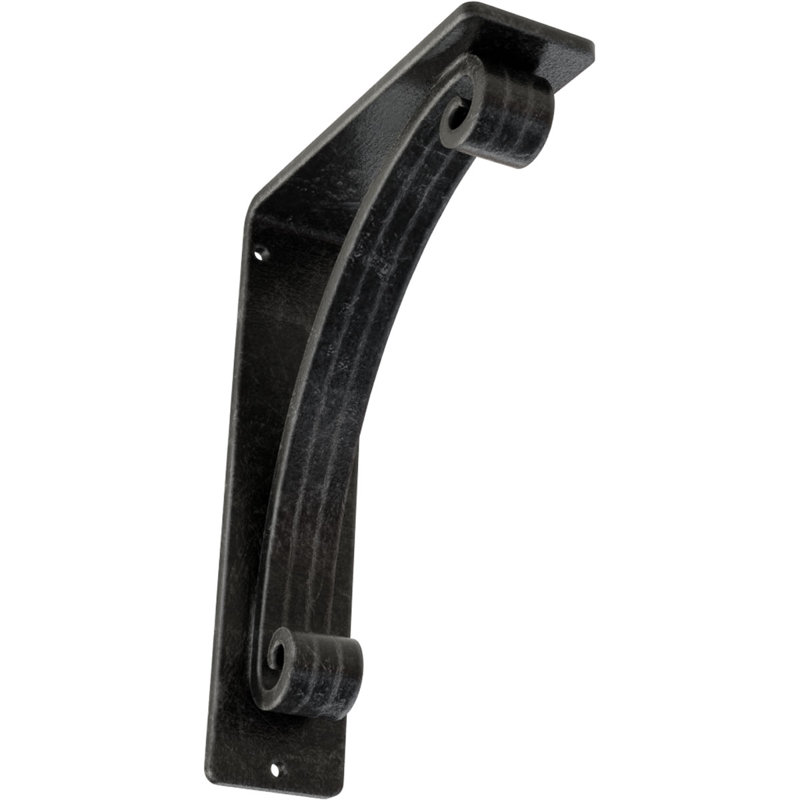 Support en fer forgé Legacy, Argent antique, H 8 po x l 2 po x P 5,5 po