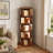 5-Tier 360° Rotating Bookshelf Tower - Space-Saving Round Spinning Display Shelf for Bedroom, Living Room, Home & Office