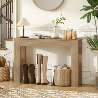 47" Console Table, Farmhouse Entryway Table For Hallway, Entrance, Living Room, Easy Assembly