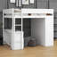 Structure de lit mezzanine en bois massif avec armoire à 2 tiroirs de rangement, lit mezzanine avec placards et bureau-1763547276-1763547277