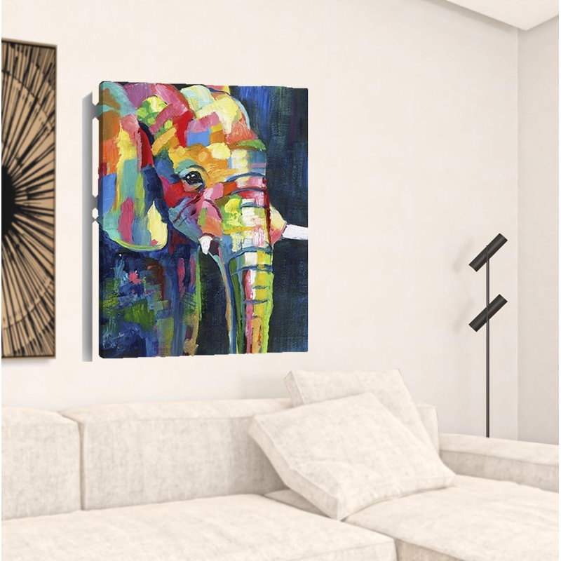 Bright Elephant Unframed Print Wall Art