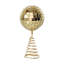 Handmade Metal And Mirrored Glass Mosaic Ball Tree Topper