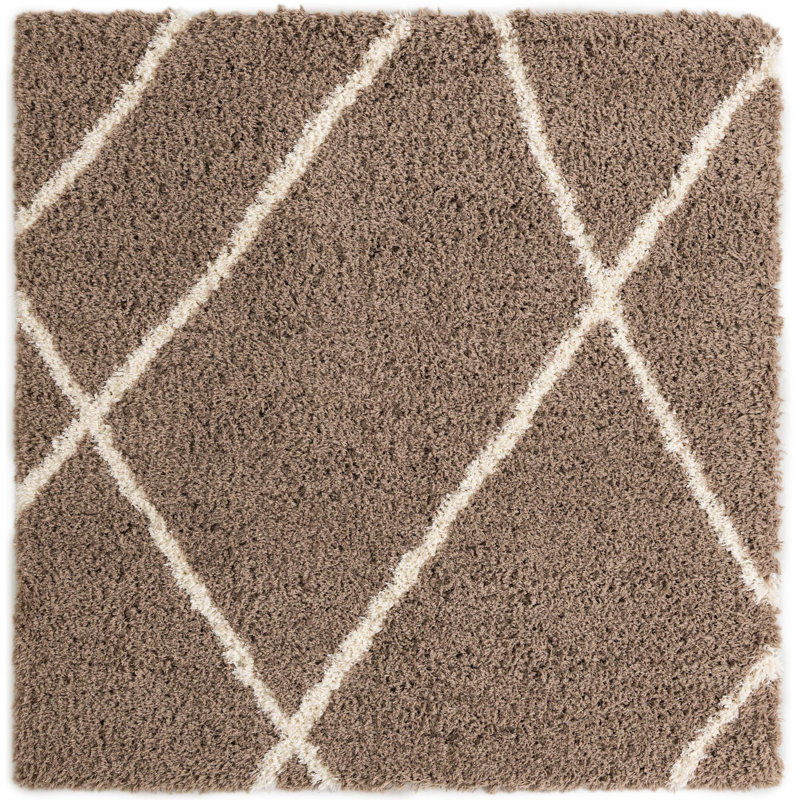 Tarquinio Rug, Brown, Square 8'