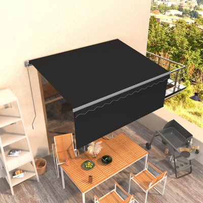 Dakota Fields 300cm W x 250cm D Fabric Cover Retractable Patio Awning