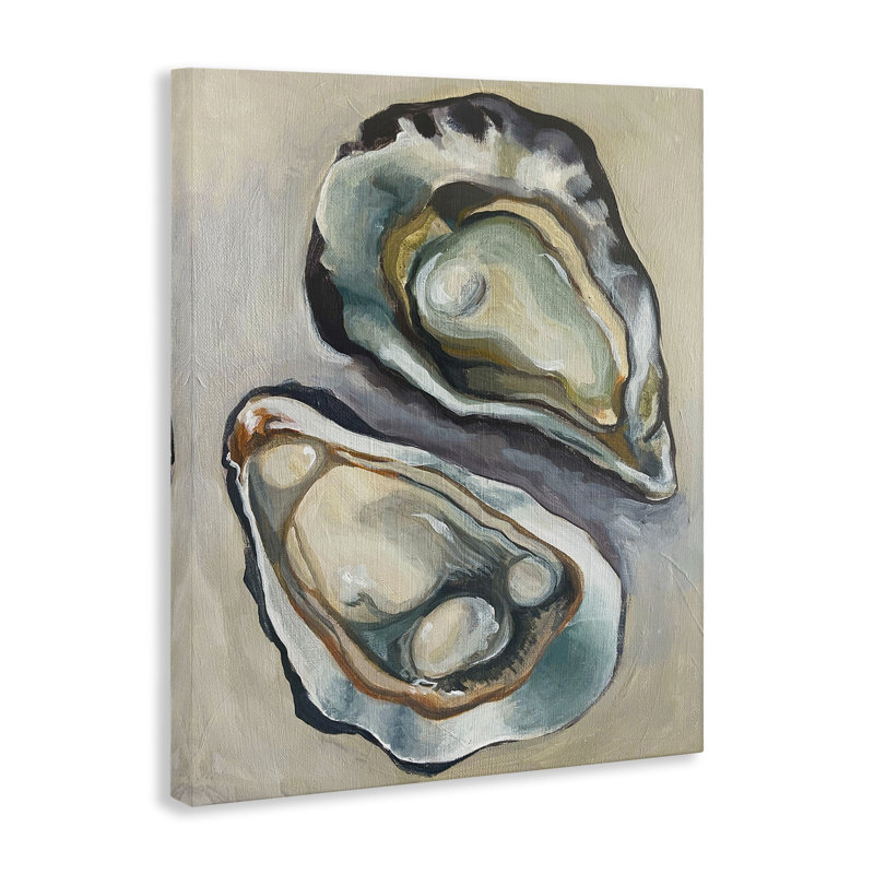 "Nautical Oyster Duo", art mural par Daphne Polselli bp-906_CN, H 20 po x l 16 po