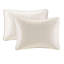 Couvre-lit réversible crème pour lit simple - Convient aux matelas épais - Coton prélavé - Garnissage pour un confort optimal - Comprend 2 taies d'oreiller élégantes - Grande taille - Texture douce - Design attrayant