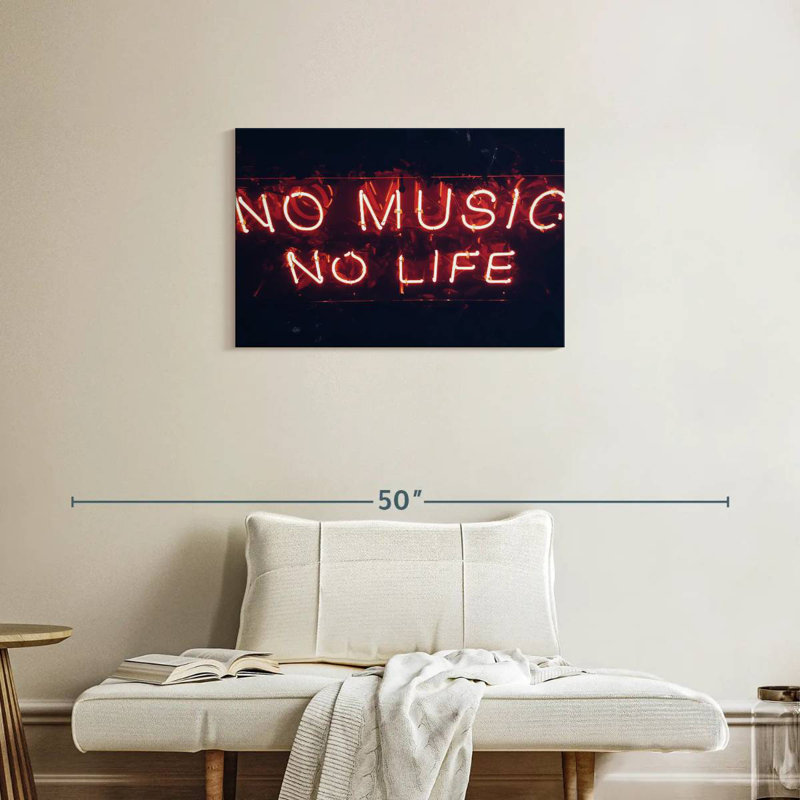 Tergel No Music No Life, H 20 po x l 30 po