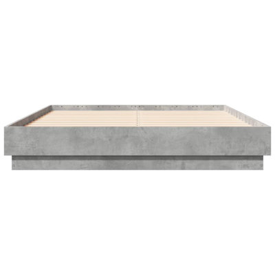 Vidaxl Bed Frame Concrete Grey