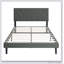 Lit simple gris foncé