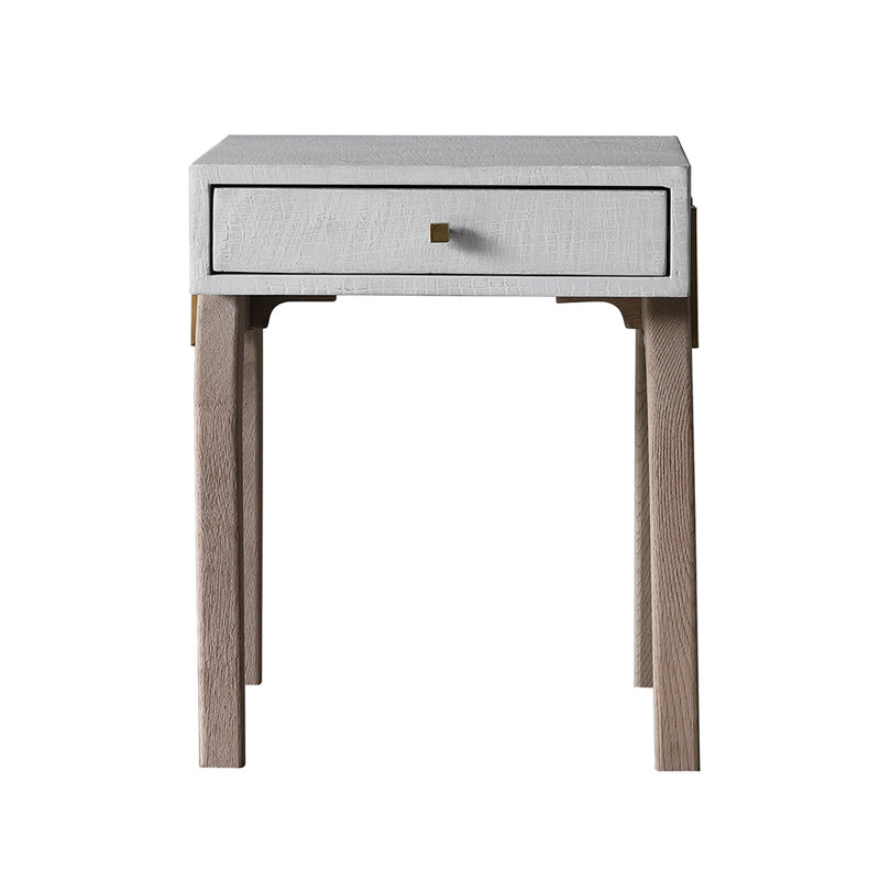 Hermosillo 41cm W Solid Wood Bedside Table