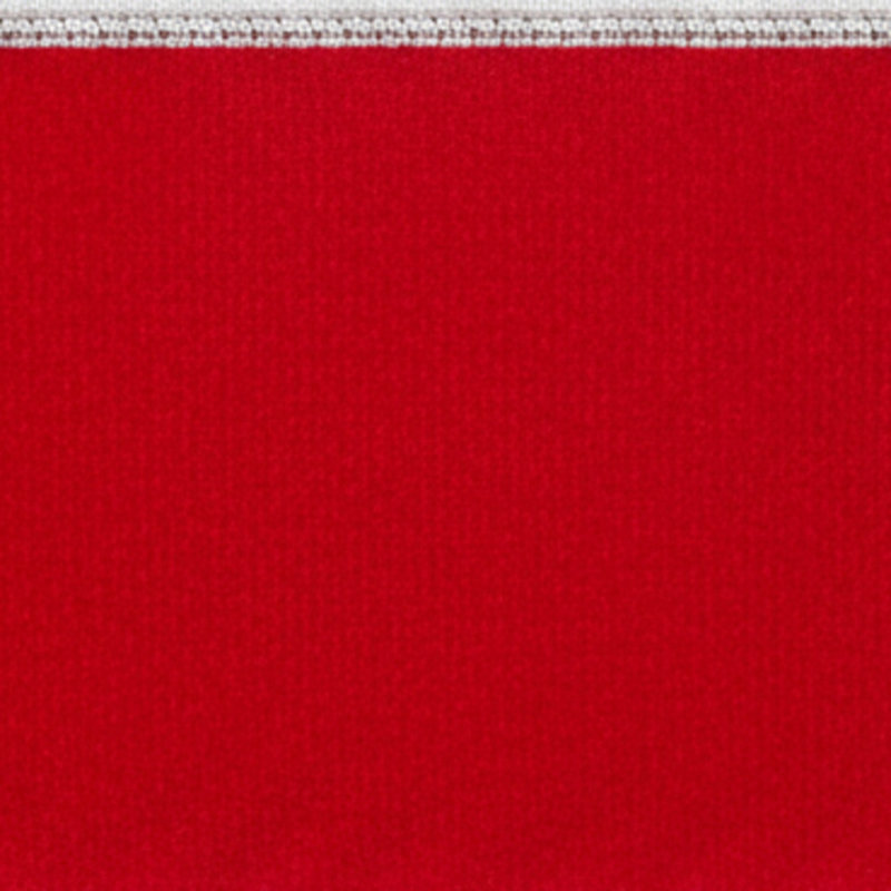 Vickerman 4"X10 Yds Red Velvet with Silver Metallic Trim/Backing Ribbon.