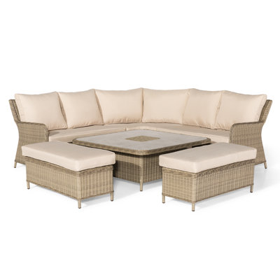 8 - Person Patio Dining Set Square Table