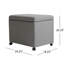 Storage In Grey Fabric With Movement Caster Wheels For Home And Office Practical Stylish