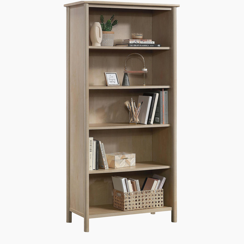 Bibliothèque à 5 tablettes, finition brune