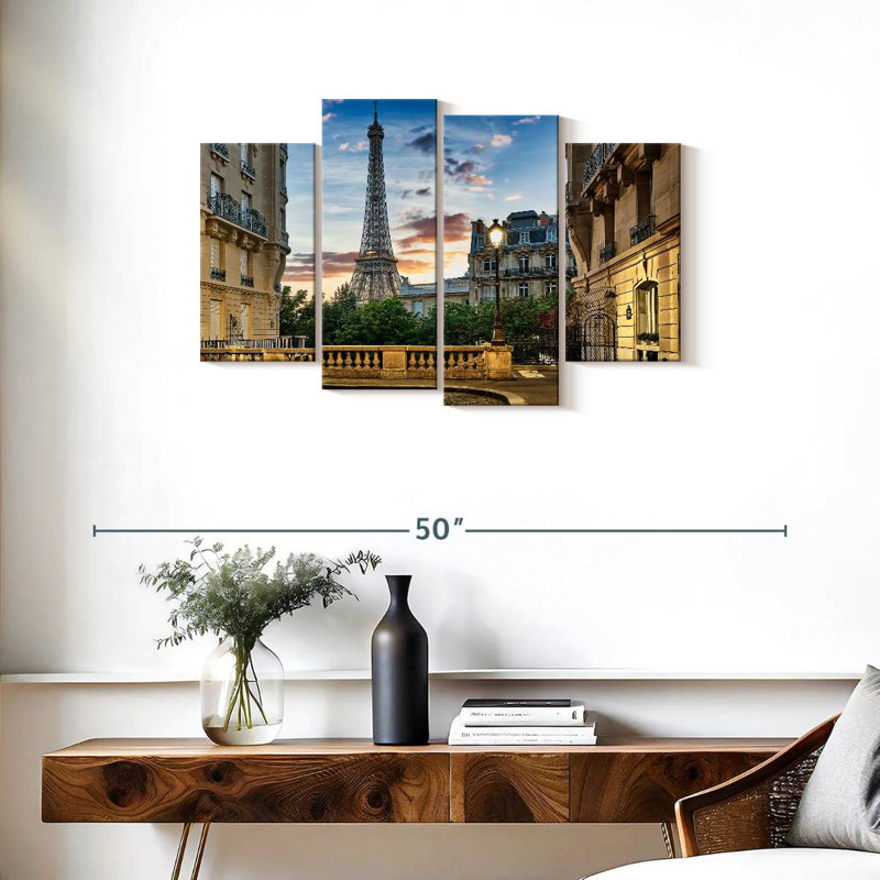 Édifice Nicci Haussman vue Eiffel, H 22 po x l 36 po