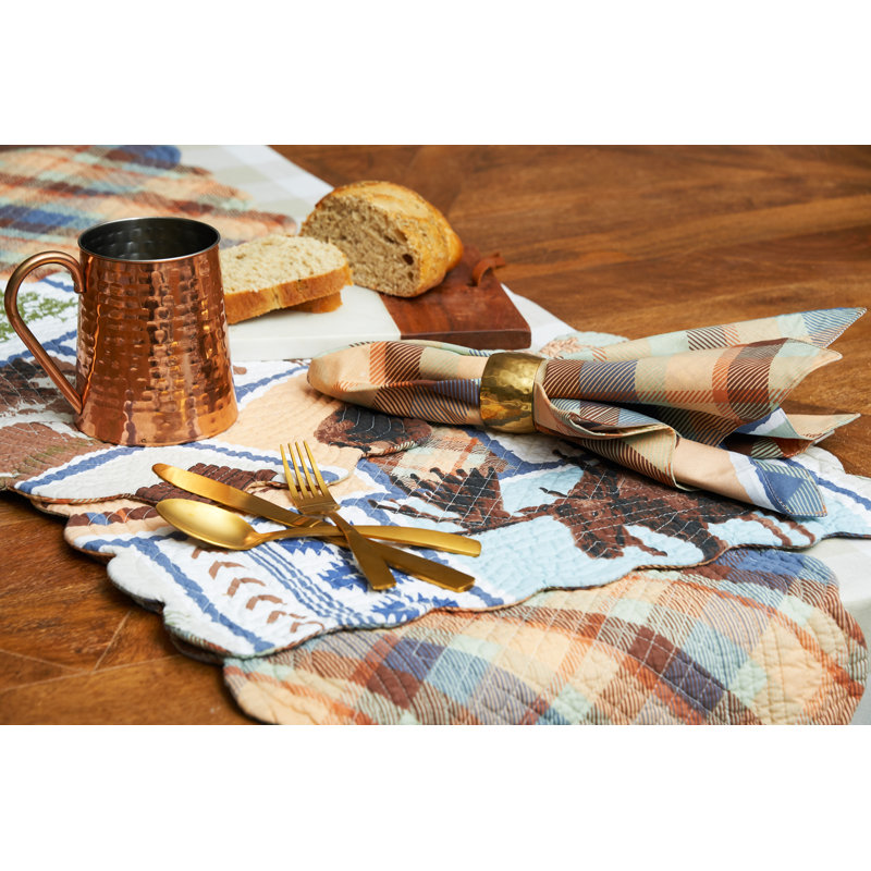 No Pattern And Not Solid Colour Cotton Blend Table Runner