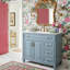 Meuble-lavabo simple 36 po avec lavabo en céramique et tiroir inclinable, armoire de rangement à 3 tiroirs et tablette réglable-1314755399