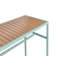 AVETRANA Rectangular Steel Outdoor Bar Table - 150 cm W 50 cm D