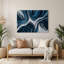 «Biomorphic Abstraction 66», art mural en métal bleu-920807399