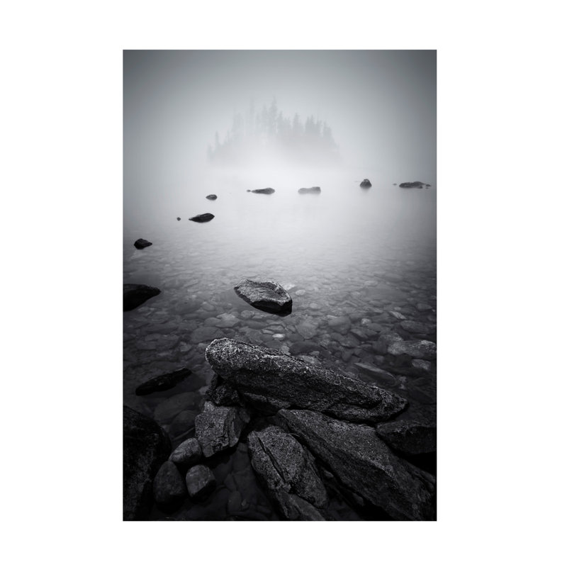 «Lydia Jacobs Misty Lake», art sur toile, H 12 po x l 19 po