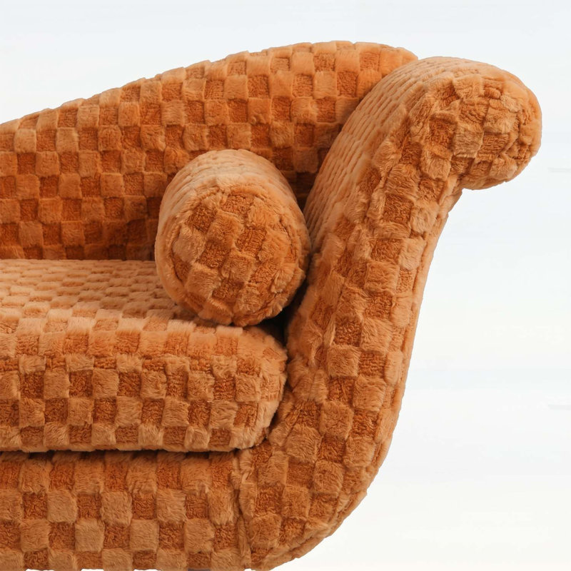 Canapé en tissu Classic Diamond, Orange
