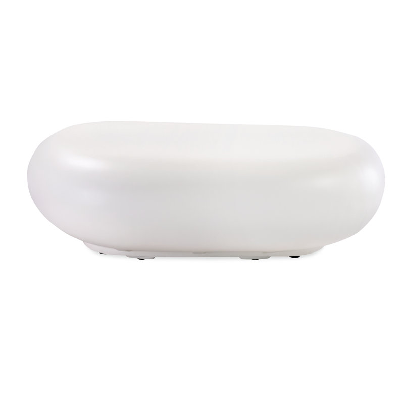 Bazaar Outdoor Free Form Coffee Table, White