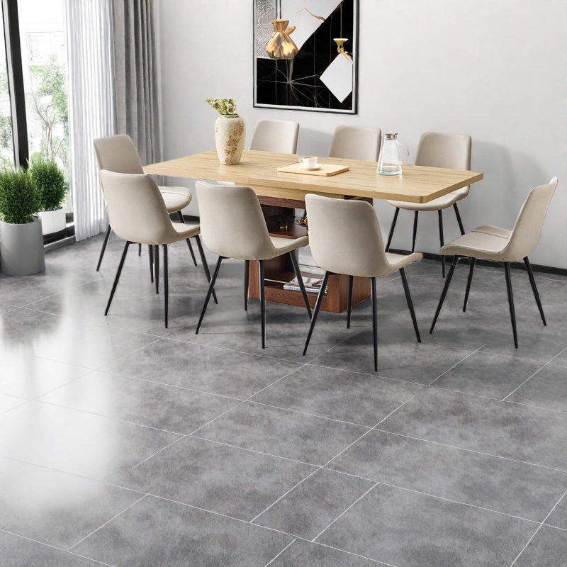 Extendable Dining Table Sets With Storage, Mdf Metal Modern Design For Different Spaces
