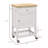 Narrow Rolling Kitchen Island with Rubberwood Top, Storage Drawer, and Cabinet for Space-Saving Convenience-988681363