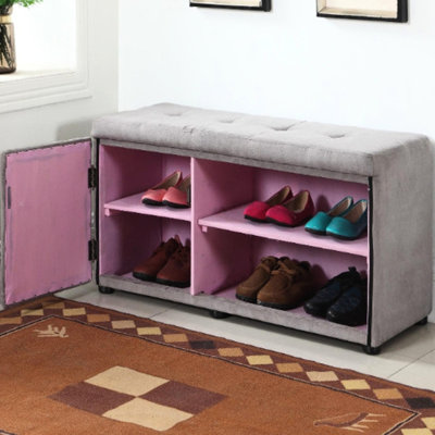 Grand repose-pieds de rangement de 18 po avec compartiment à chaussures (seulement avec repose-pieds)