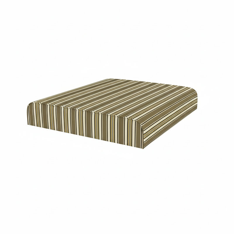Coussin de remplacement pour repose-pieds d'extérieur Sunbrella, Anthony Praline rayé