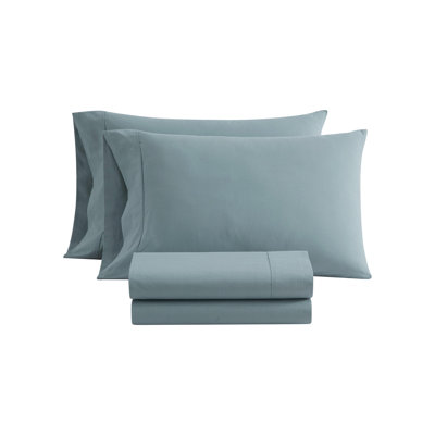 Martha Stewart Skylands Solid Cotton Percale Sheet Set
