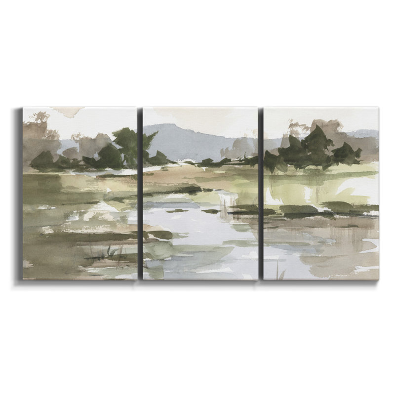 Green One 3 pièces, H 60 po x l 120 po x P 2 po