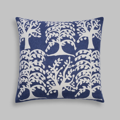 Meachie Nature Whisper Throw Pillow - Saal Tree Print Removable Cover with Feather Insert