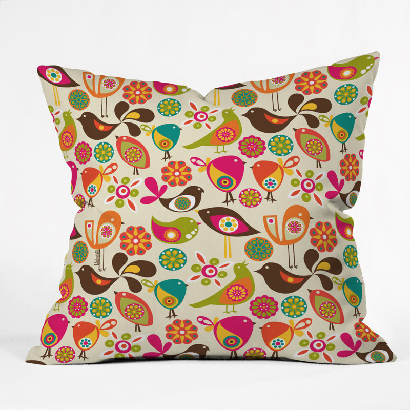Coussin Little Birds, 20 po x 20 po