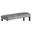 1pc gris noir banc salle à manger tissu de velours tissu d'ameublement de salle à manger meubles en bois