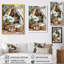Boho hortensias par la tente Boho III - impressions murales florales-111855131-111855138-111855139