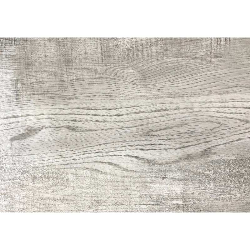 Table d'appoint en stratifié gris avec poignées en métal - Base noire moderne de style contemporain, tiroir de rangement