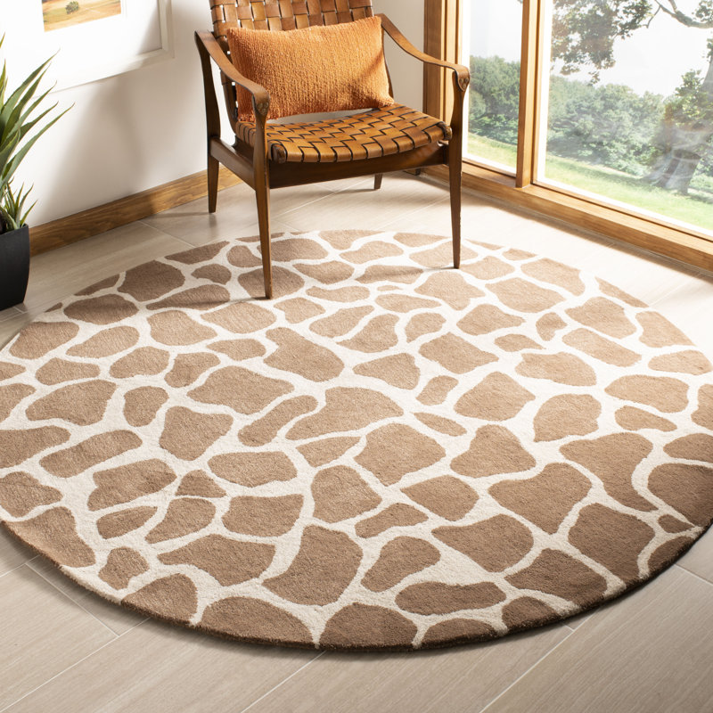 Tapis en laine touffeté à la main Soho, Rond 6 pi