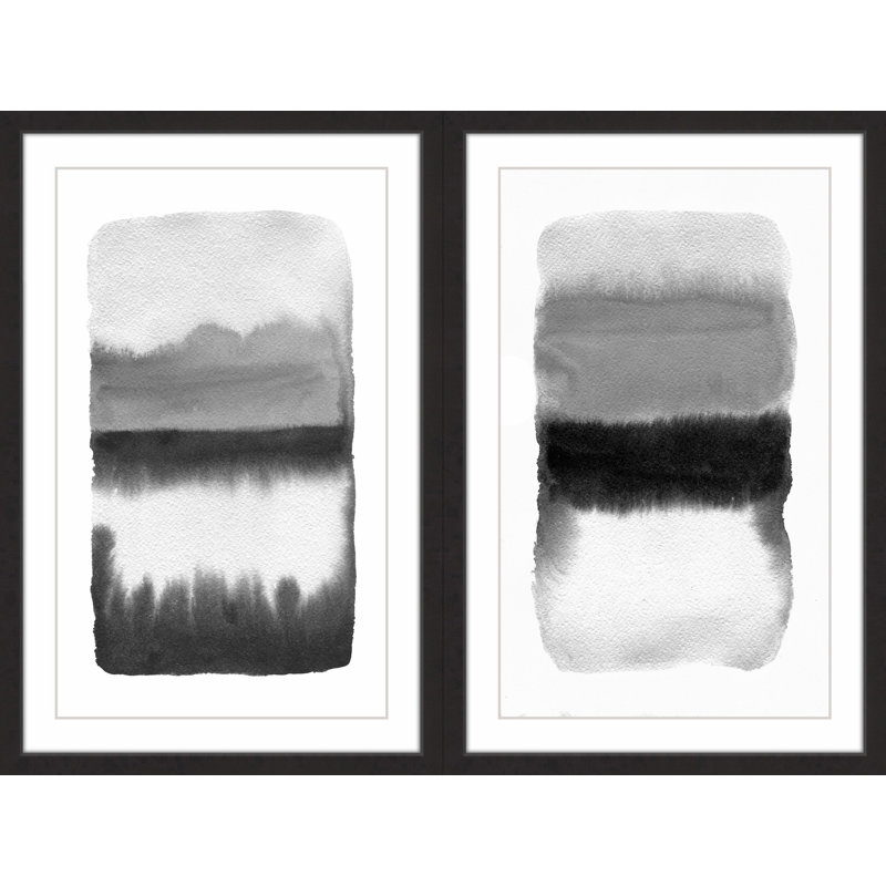 Transitions diptych-ensemble de 2 reproductions de photos encadrées sur papier, H 45 po x l 30 po x P 1,5 po