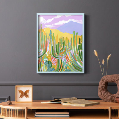 Lavender Desert I, reproduction encadrée - bois massif