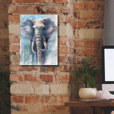 «Gentle Giant Elephant» par Robert Campbell, art mural sur toile