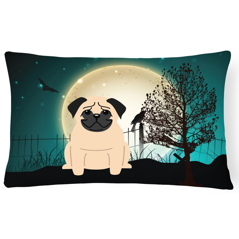 Coussin lombaire intérieur / extérieur Halloween, Fauve
