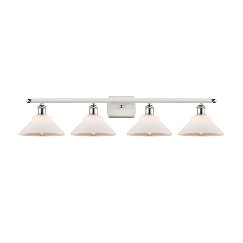 Éclairage pour salle de bain à 4 lumières à intensité variable Newton St Loe, Ampoule incandescente rétro de 60 watts