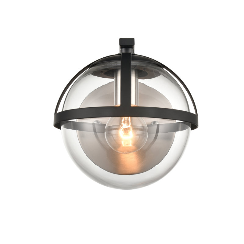 Éclairage pour meuble-lavabo à 1 lumière de 6 po de largeur Davenay - Nickel satiné, Nickel