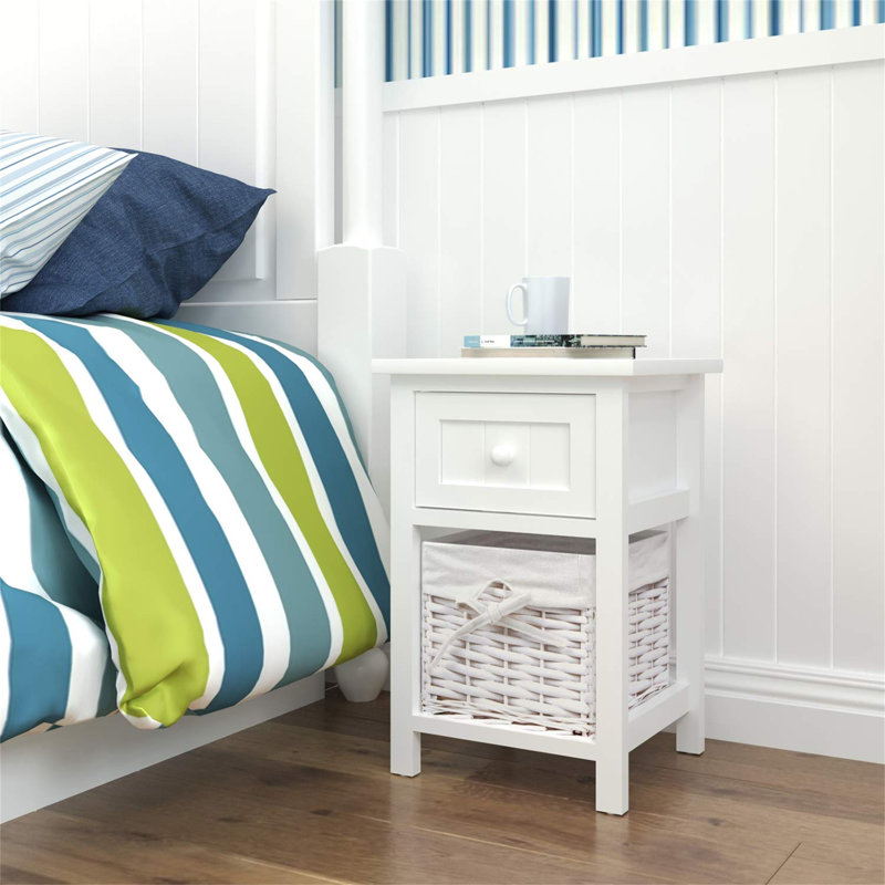 Jasso 30.5cm W Manufactured Wood Bedside Table
