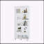 Vitrine polyvalente en verre à deux portes avec plusieurs tablettes-624787886