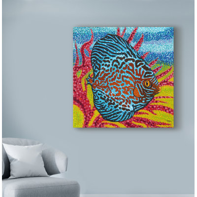 «Brilliant Tropical Fish II», reproduction de peinture acrylique sur toile tendue