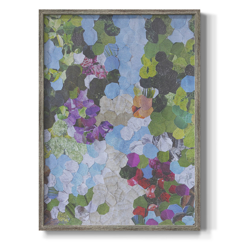 Iris Garden, reproduction encadrée - bois massif, H 15 po x l 12 po