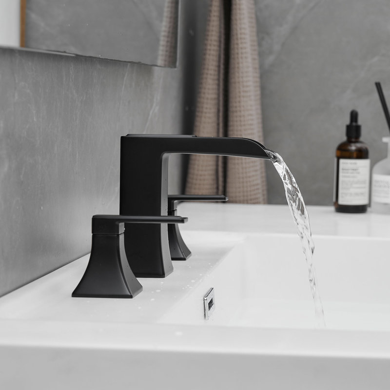Robinet de salle de bain Waterfall, Noir